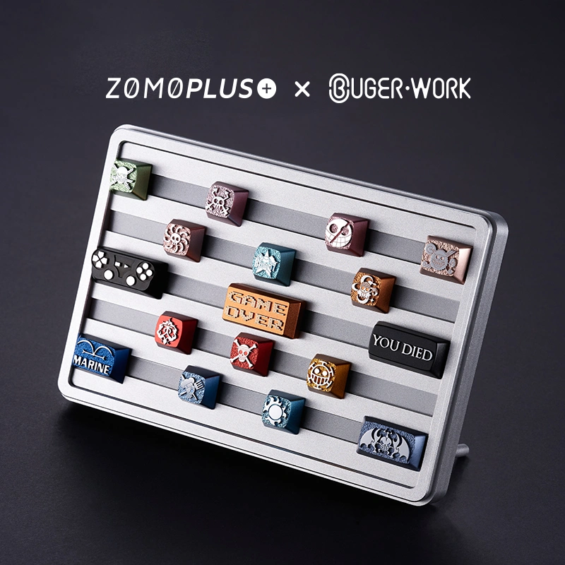 ZOMOPLUS x BUGERWORK Metal Keycap Storage Box Quickly transform your keycaps storage box into a high angle vertical keycap display frame by ZOMOPLUS X BugerWork.