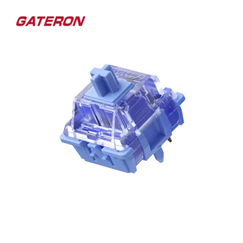 gateron-cj-linear-switch-overhead-view-smooth-travel-lubed Overhead view of Gateron CJ Linear Switch, featuring pre-lubed components for smooth, fast keystrokes, perfect for silent operation and gaming.