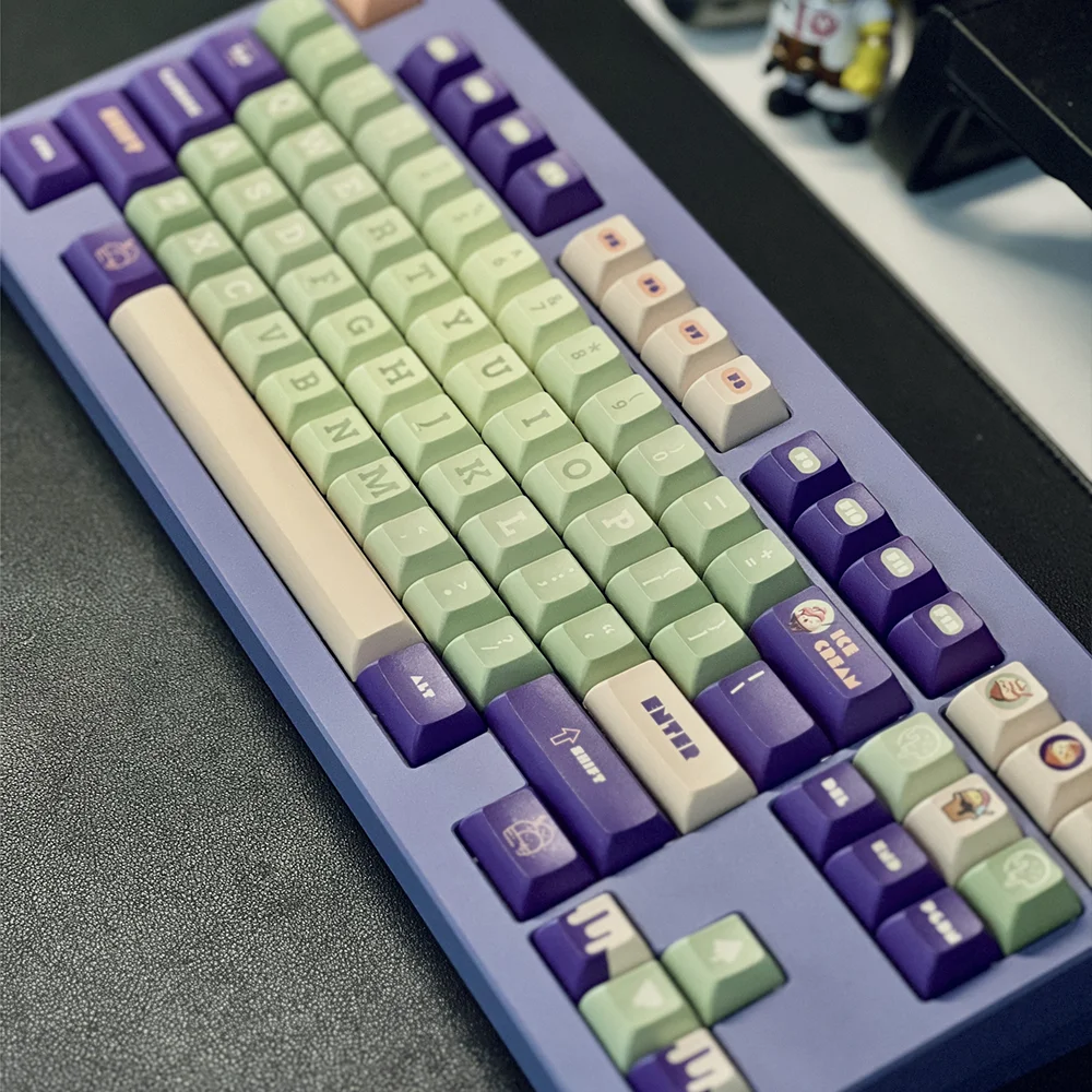 Rocket Hammer Ice Cream KCA keycap set featuring KCA profile layout.
