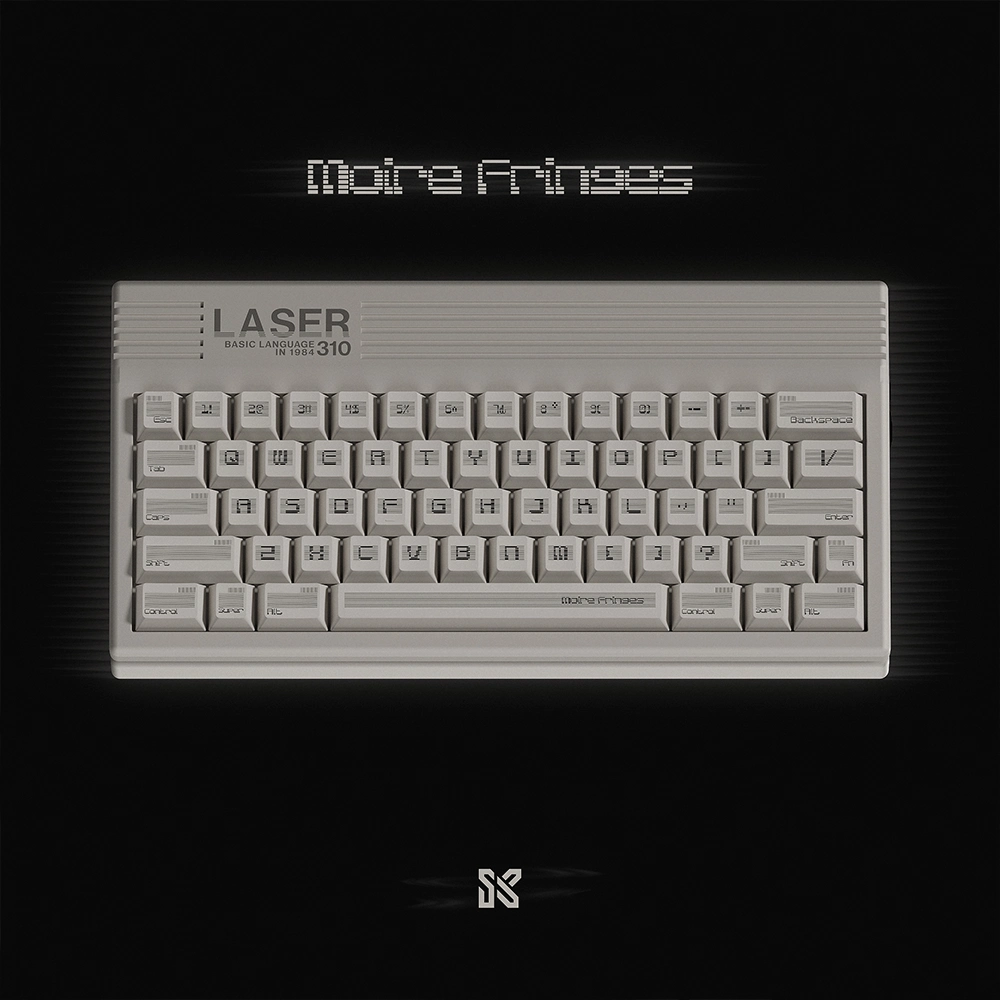 SINOKEY Moire Pattern PBT White Retro Keycap Set