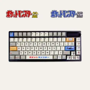 Pokemon Unown keycaps cherry profile keyboard set with retro pixel art symbols from Gold Silver games Generation 2