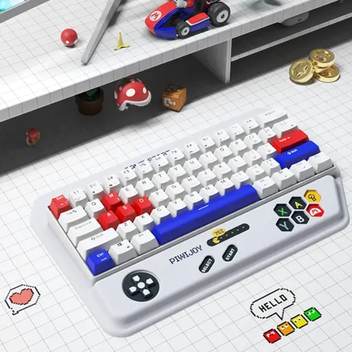Classic Arcade Games Theme 2-in-1 Keyboard Wrist Rest & Desk Mat