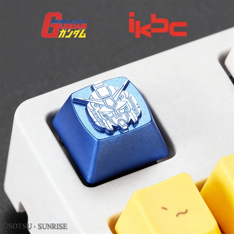 Mobile Suit Gundam RX-78-2 Line Art Head Aluminum Artisan Keycap