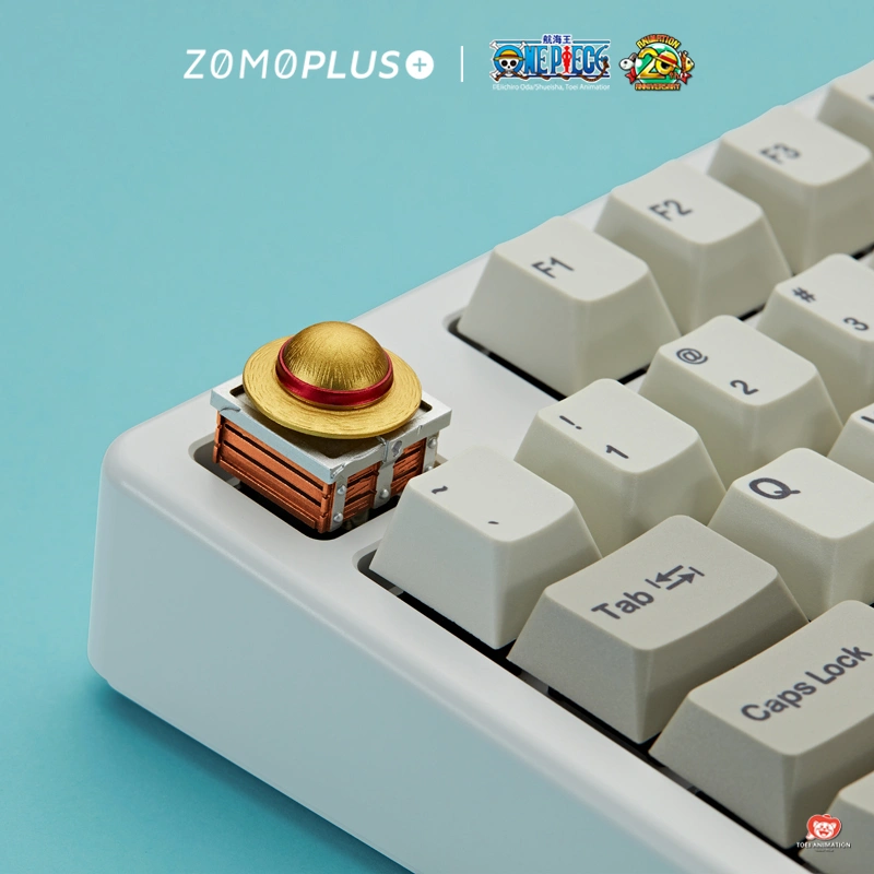 One Piece Luffy' Hat | Aluminum Rotating Artisan Keycap