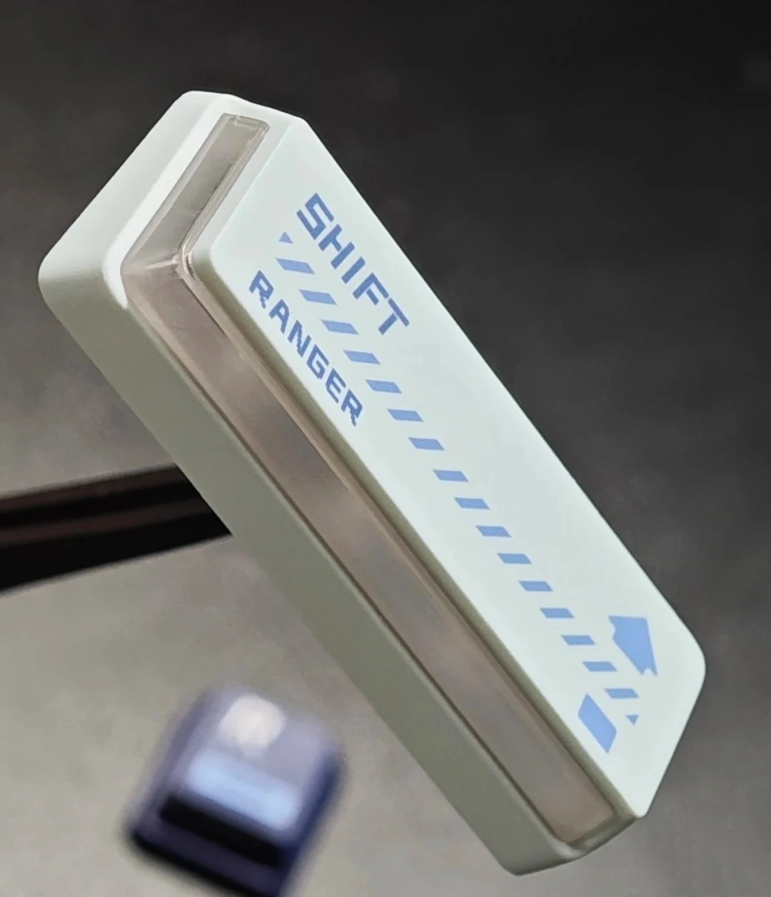 Nuclear Power Profile Keycaps: The RGB Innovation Guide (2026) Cross-section view of Nuclear Power Profile spacebar showing L-shaped frosted PC window wrapping around keycap base