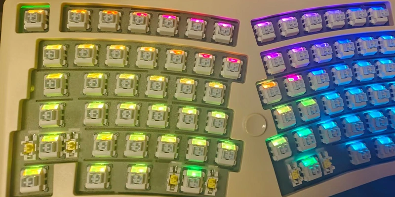 Nuclear Power Profile Keycaps: The RGB Innovation Guide (2026) North-facing LEDs create hotspots as light travels through keycap, resulting in uneven RGB illumination
