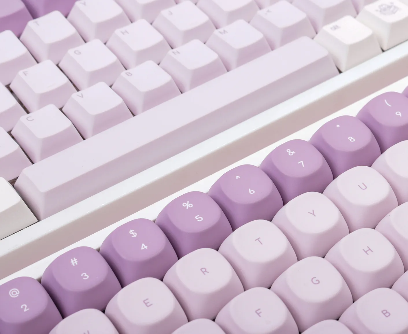 MOA vs Cherry Profile Keycaps Side-by-side comparison of MOA profile keycaps vs Cherry profile keycaps